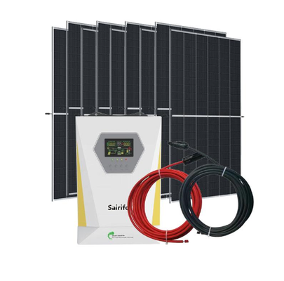 Galvanized Frame Complete Solar Power System 300W-20KW High Efficiency 15%-22% Off-Grid Photovoltaic Equipment for Home & Farm Energy Supply