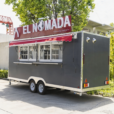 Custom Food Trailer with Complete Kitchen Equipment, BBQ Grill, Mobile Bar, Food Cart and Catering Setup for Street Food, Events, Festivals and Outdoor Business